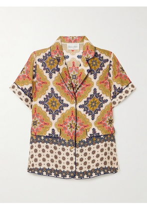 Cara Cara - Portofino Printed Satin-twill Shirt - Multi - xx small,x small,small,medium,large,x large