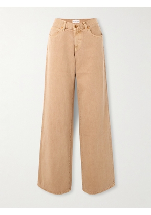 SLVRLAKE - Mica Low-rise Wide-leg Organic Jeans - Brown - 23,24,25,26,27,28,29,30,31,32