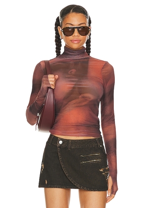 AFRM Zadie Top in Rust. Size S. Also in XS.