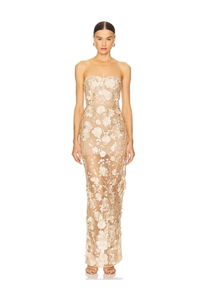 Bronx and Banco Jasmine Maxi Dress in Cream. Size M. Also in L, S, XL, XS.