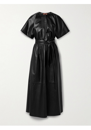 Altuzarra - Paulina Belted Leather Midi Dress - Black - FR 34,FR 36,FR 38,FR 40,FR 42,FR 44,FR 46