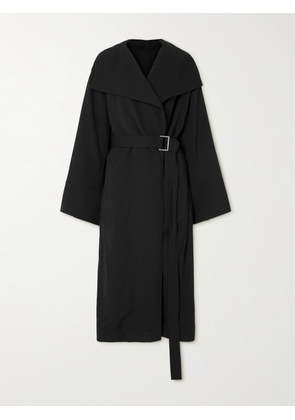 TOTEME - Belted Twill Coat - Black - DK32,DK34,DK36,DK38,DK40,DK42