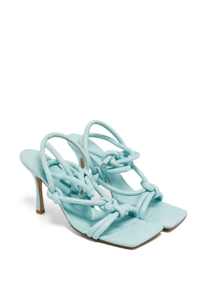 Bottega Veneta Pre-Owned knotted leather sandals - Blue