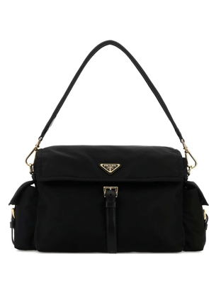 Prada Re-Nylon flap-pocket shoulder bag - Black