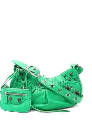 Balenciaga Pre-Owned 2010s studded leather shoulder bag - Green