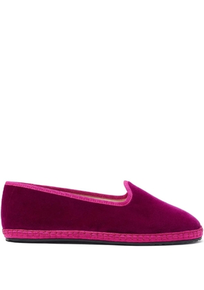 Scarosso Valentina velvet slippers - Pink