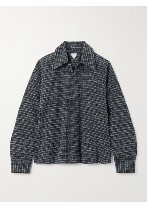 Bottega Veneta - Oversized Tweed Shirt - Blue - IT34,IT36,IT38,IT40,IT42,IT44