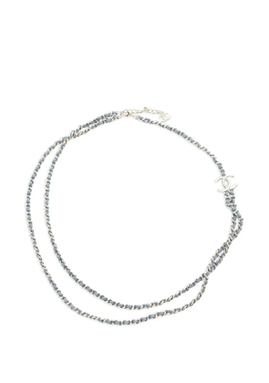 CHANEL Pre-Owned Coco Mark chain belt - Blue