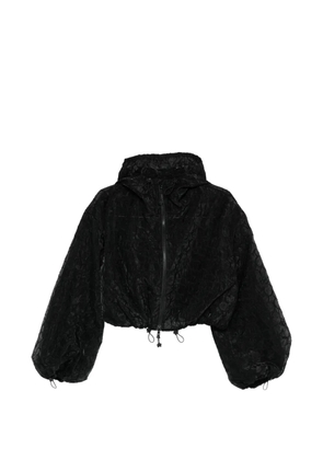 Cecilie Bahnsen hooded crop jacket - Black
