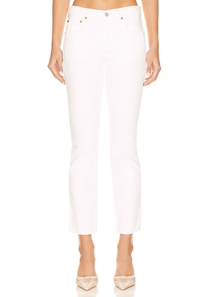 Citizens of Humanity Charlotte High Rise Straight Jeans in White. Size 32. Also in 33.