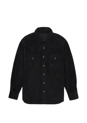 Fortela Linda suede shirt - Black