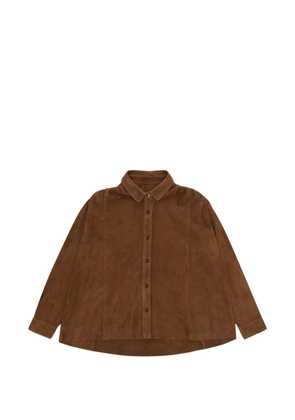 Fortela Arianna suede shirt - Brown