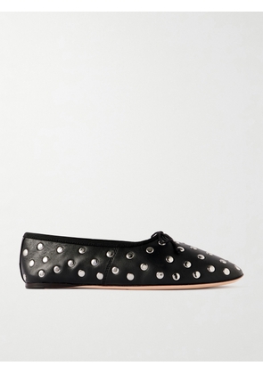 Loeffler Randall - Studded Leather Ballet Flats - Black - US5,US5.5,US6,US6.5,US7,US7.5,US8,US8.5,US9,US9.5,US10,US10.5,US11