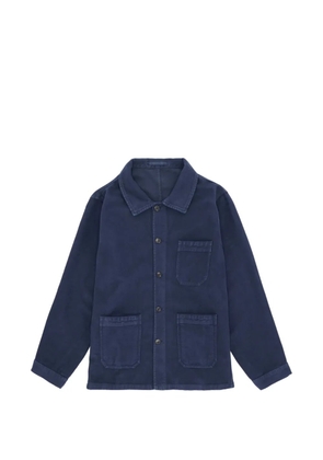 Fortela patch-pocket buttoned jacket - Blue