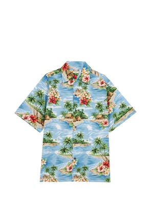 Fortela printed short-sleeve shirt - Blue