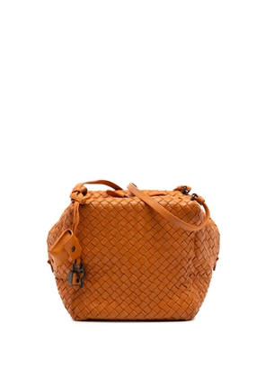 Bottega Veneta Pre-Owned 2012-2025 Nappa Intrecciato Cube crossbody bag - Orange