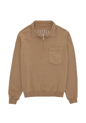 Fortela Yale quarter-zip sweatshirt - Brown