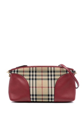 Burberry Pre-Owned 2000-2017 Haymarket Check Coated Canvas Chichester crossbody bag - Brown