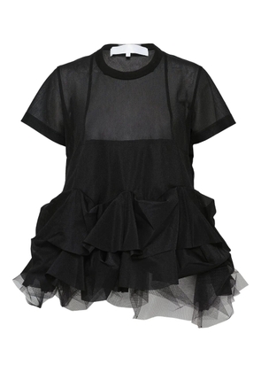 Comme des Garçons TAO layered tulle T-shirt - Black