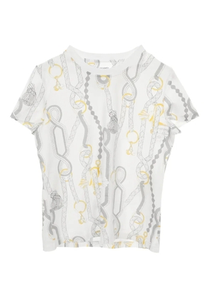 Hermès Pre-Owned 2020s printed T-shirt - White