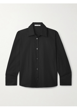 The Row - Frou Cotton-blend Poplin Shirt - Black - US0,US2,US4,US6,US8,US10,US12,US14