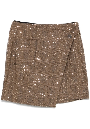 DKNY sequined mini skirt - Yellow