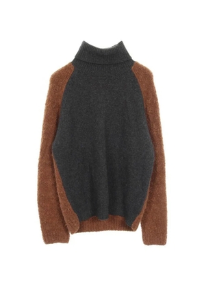Hermès Pre-Owned high-neck colour-block knit - Brown