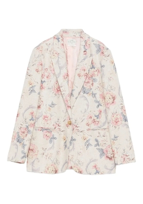 Forte Forte floral single-button blazer - Neutrals