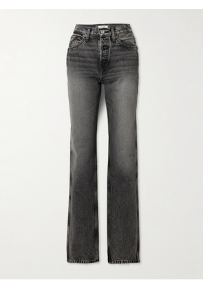 RE/DONE - 90s Loose High-rise Straight-leg Jeans - Gray - 24,25,26,27,28,29,30,31