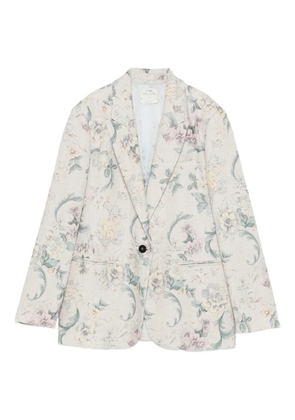 Forte Forte floral single-button blazer - Neutrals