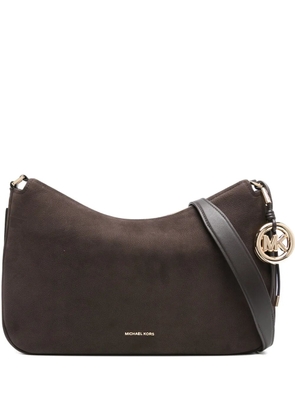 Michael Kors curved leather shoulder bag - Brown