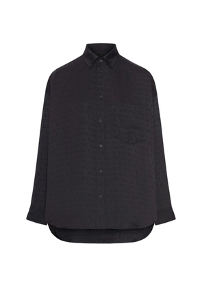 Balenciaga logo chest-pocket shirt - Black