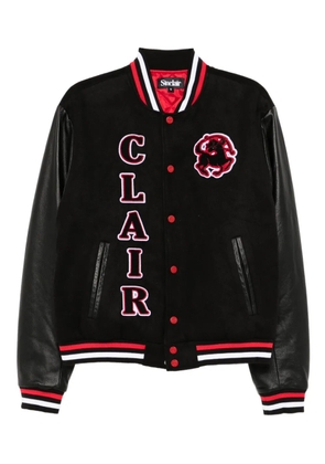 Sinclair patch-emblem bomber jacket - Black