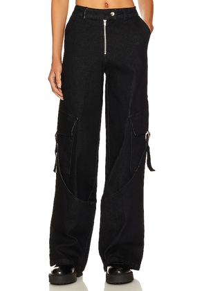 BY.DYLN Immy Jeans in Black. Size L. Also in XS.