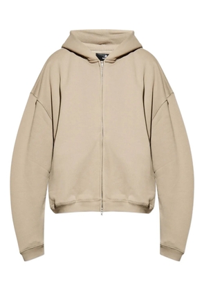 Represent hooded zip-up sweatshirt - Neutrals