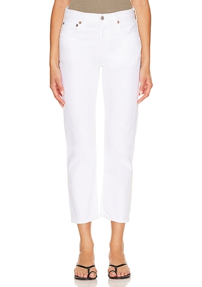 AGOLDE Parker Low Slung Vintage Straight Jeans in White. Size 31. Also in 33, 34.
