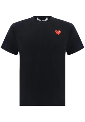 Comme Des Garçons Play heart-patch cotton T-shirt - Black