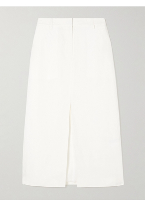 Theory - Gale Linen Midi Skirt - White - US0,US2,US4,US6,US8,US10,US12