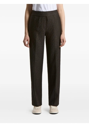 Peserico geometric-pattern trousers - Brown