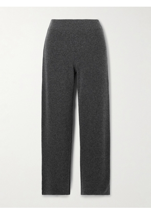 FALKE Ergonomic Sport System - Cropped Wool Straight-leg Pants - Gray - x small,small,medium,large,x large