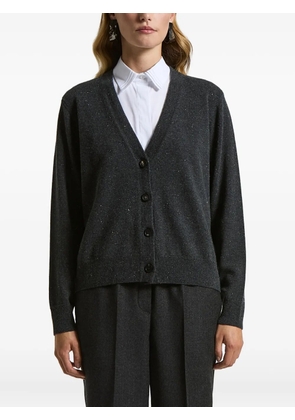 Peserico button V-neck sweater - Grey