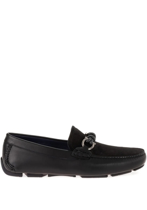 Ferragamo Gancini-detail loafers - Black