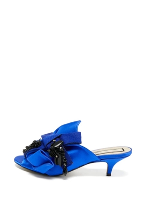 Nº21 satin bow sandals - Blue