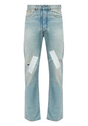MM6 Maison Margiela distressed straight jeans - Blue