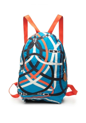 Hermès Pre-Owned 2017 Silk and Barenia Cavalcadour Airsilk backpack - Orange