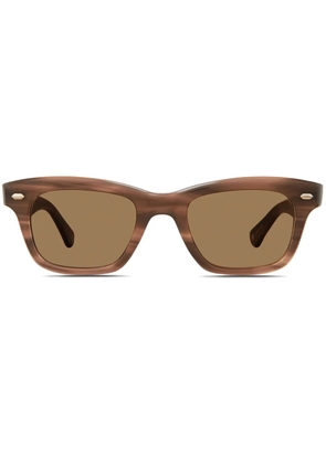 Garrett Leight square-frame sunglasses - Brown