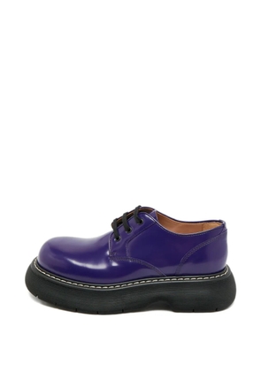 Bottega Veneta Pre-Owned The Bounce Swell leather Derby shoes - Purple