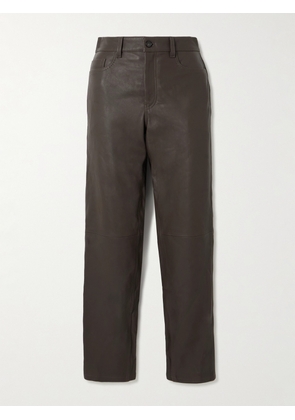 TOTEME - Straight-leg Leather Pants - Brown - DK32,DK34,DK36,DK38,DK40,DK42