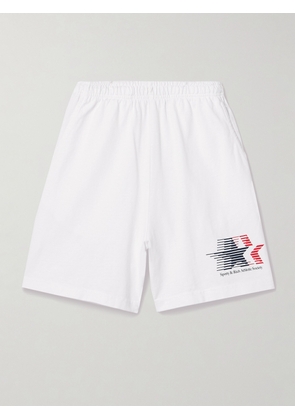 Sporty & Rich - + Adidas Originals Printed Cotton-jersey Shorts - White - x small,small,medium,large,x large