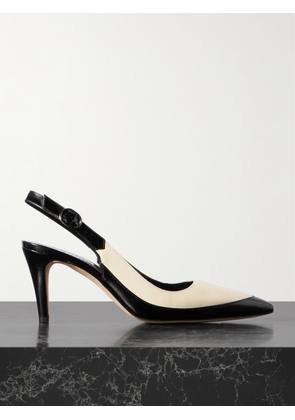 Manolo Blahnik - Telemaca 70 Leather Slingback Pumps - Cream - IT36,IT36.5,IT37,IT37.5,IT38,IT38.5,IT39,IT39.5,IT40,IT40.5,IT41,IT42